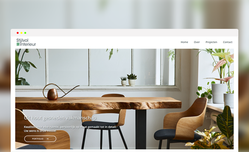 Stijlvol interieur website